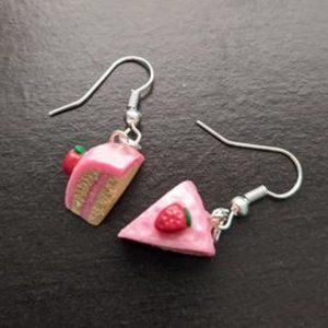Strawberry Cake Earrings